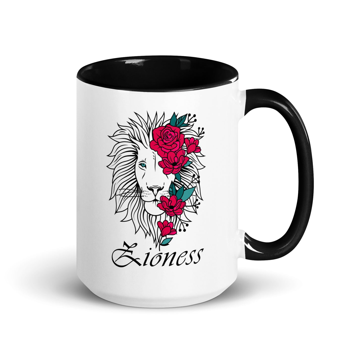 "Zioness" Black & White Coffee Mug