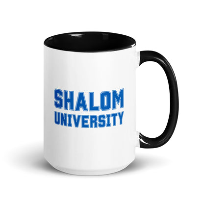 "Shalom University" Black & White Coffee Mug