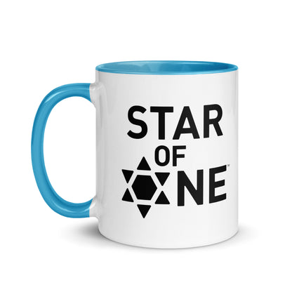 "Star of One" Blue & White Coffee Mug