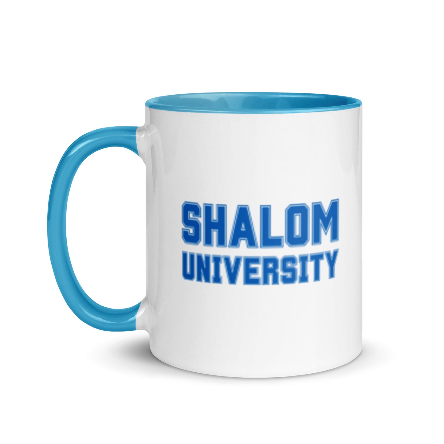 "Shalom University" Blue & White Coffee Mug