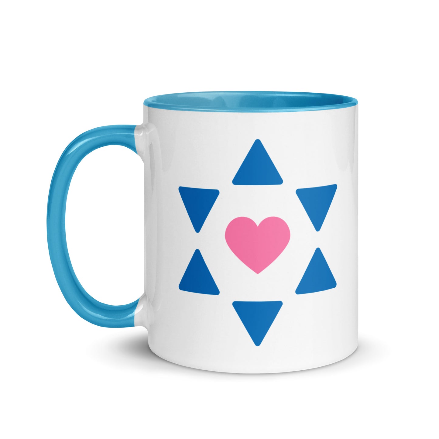 "All Heart" Blue & White Coffee Mug