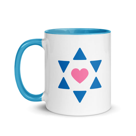 "All Heart" Blue & White Coffee Mug