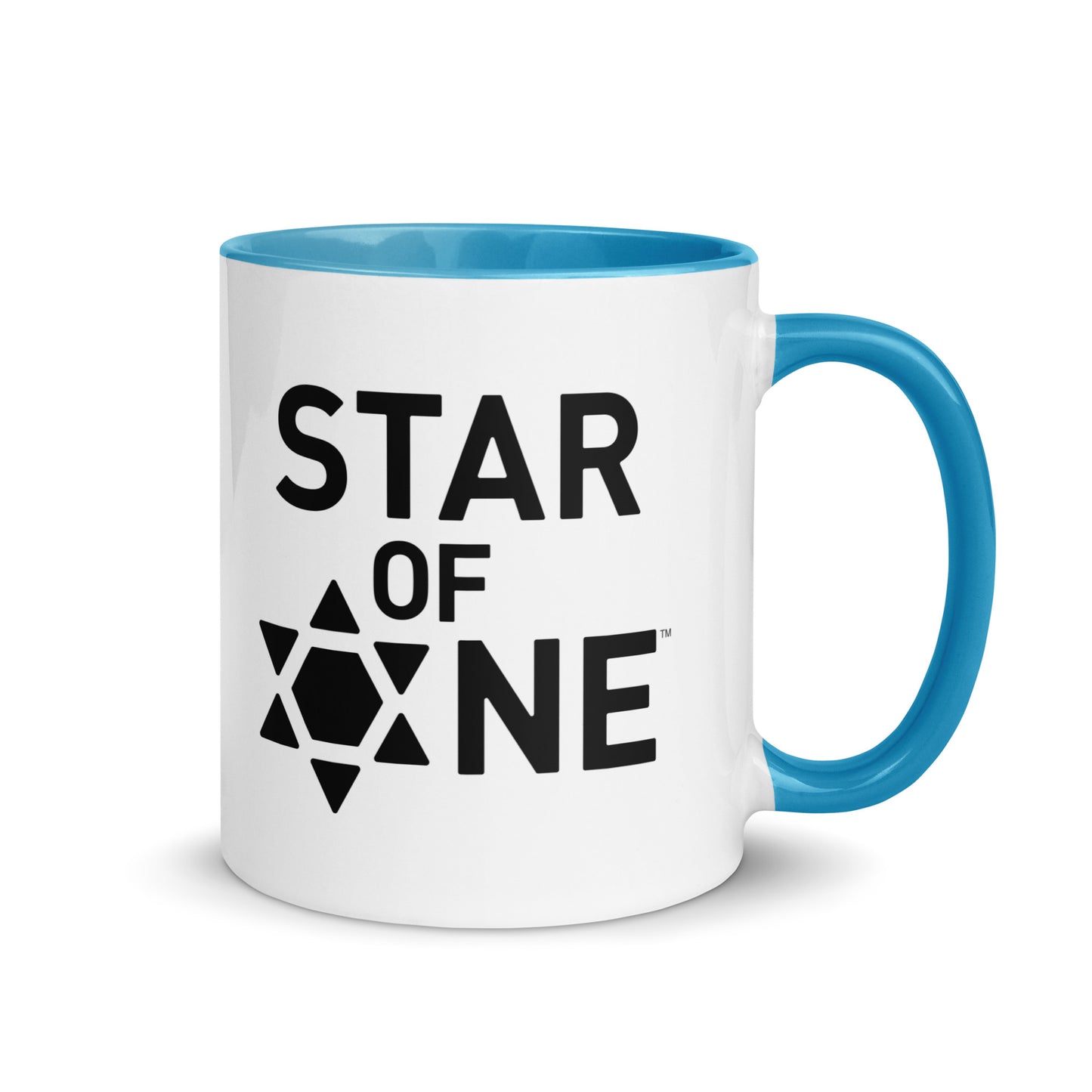 "Star of One" Blue & White Coffee Mug