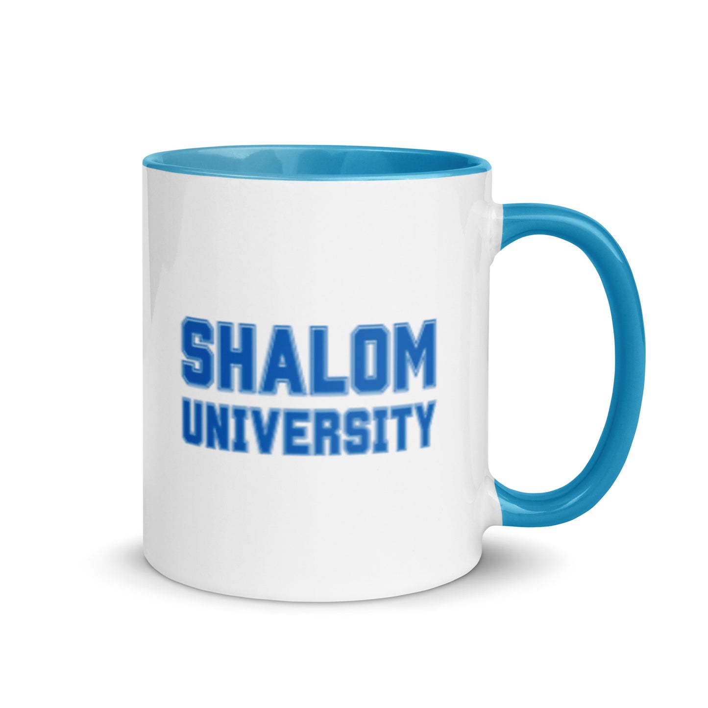 "Shalom University" Blue & White Coffee Mug