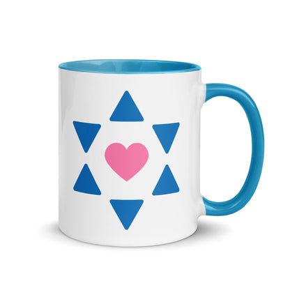 "All Heart" Blue & White Coffee Mug