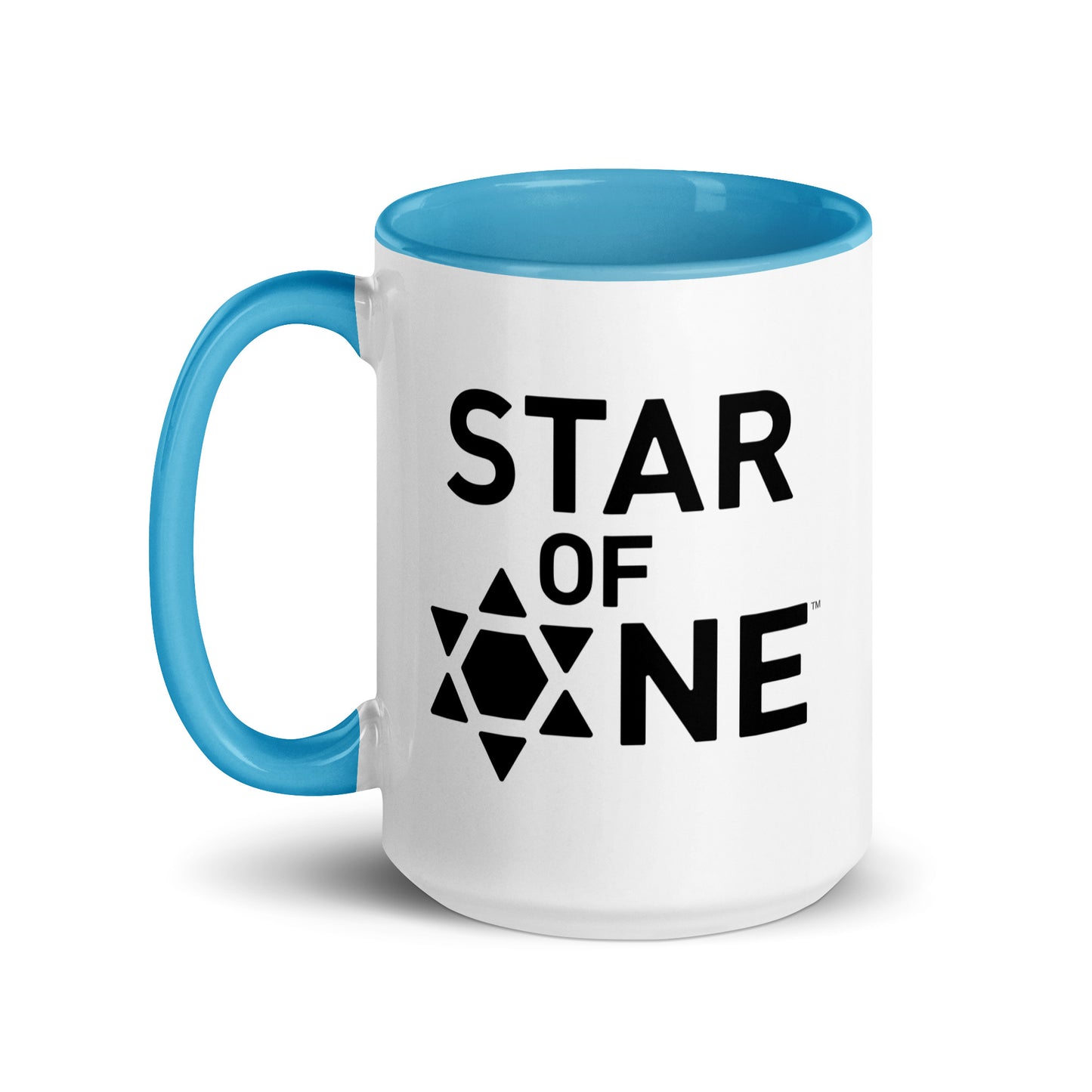 "Star of One" Blue & White Coffee Mug