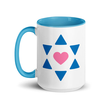 "All Heart" Blue & White Coffee Mug