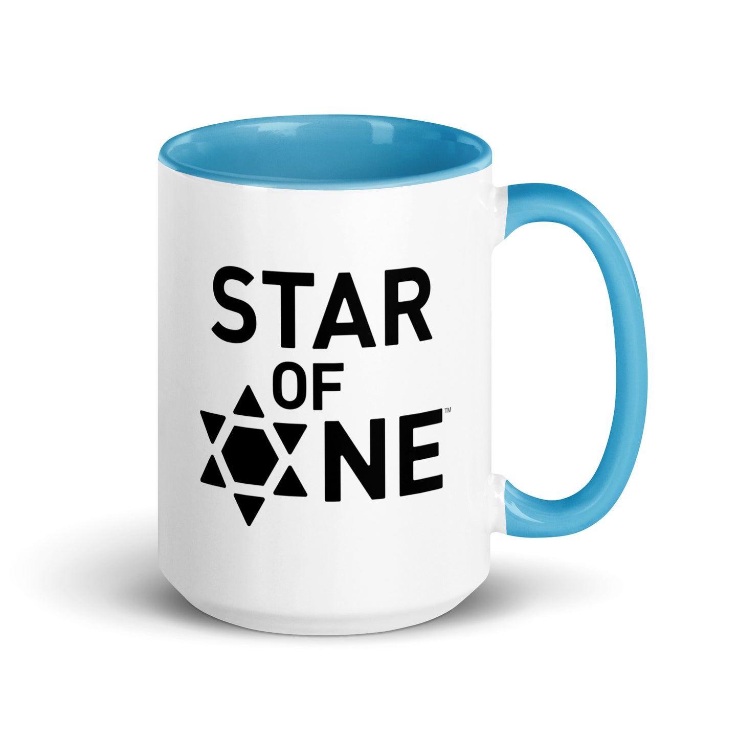 "Star of One" Blue & White Coffee Mug