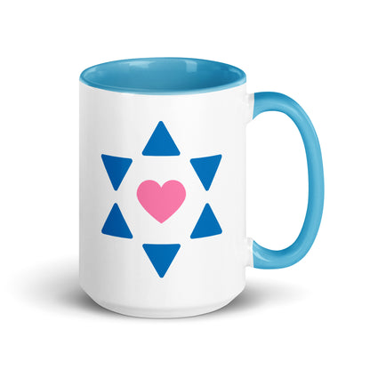 "All Heart" Blue & White Coffee Mug