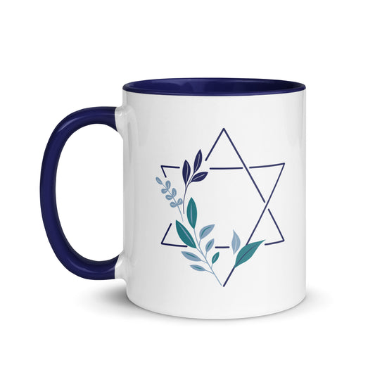 "Hatikvah" White & Navy Mug