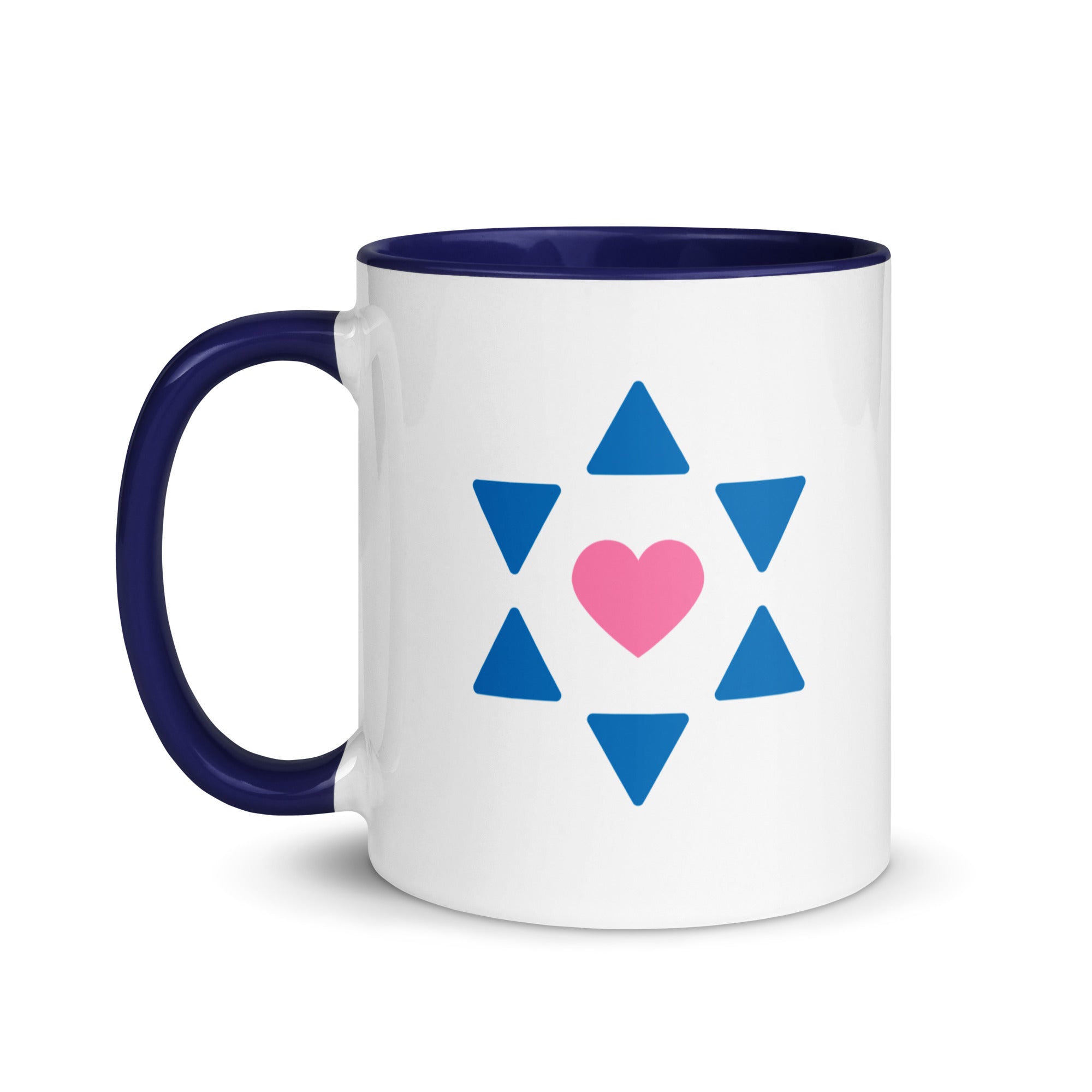 "All Heart" Navy & White Coffee Mug