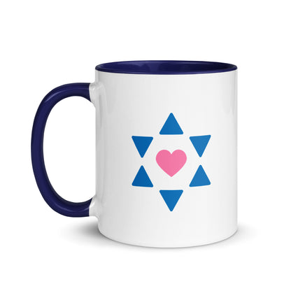 "All Heart" Navy & White Coffee Mug