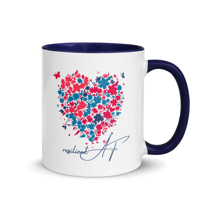 "Resilient AF" Navy & White Coffee Mug