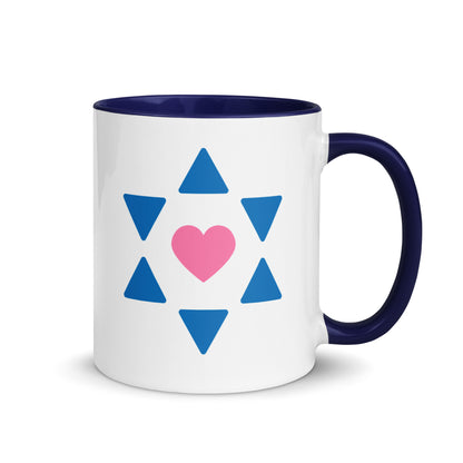 "All Heart" Navy & White Coffee Mug