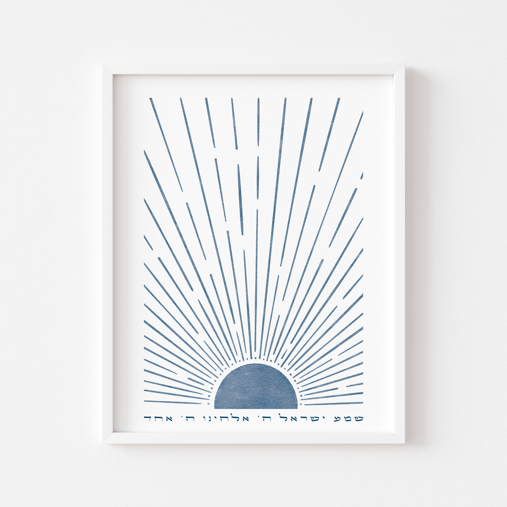 Hebrew Prayer Wall Art Set – Shema & Modeh Ani