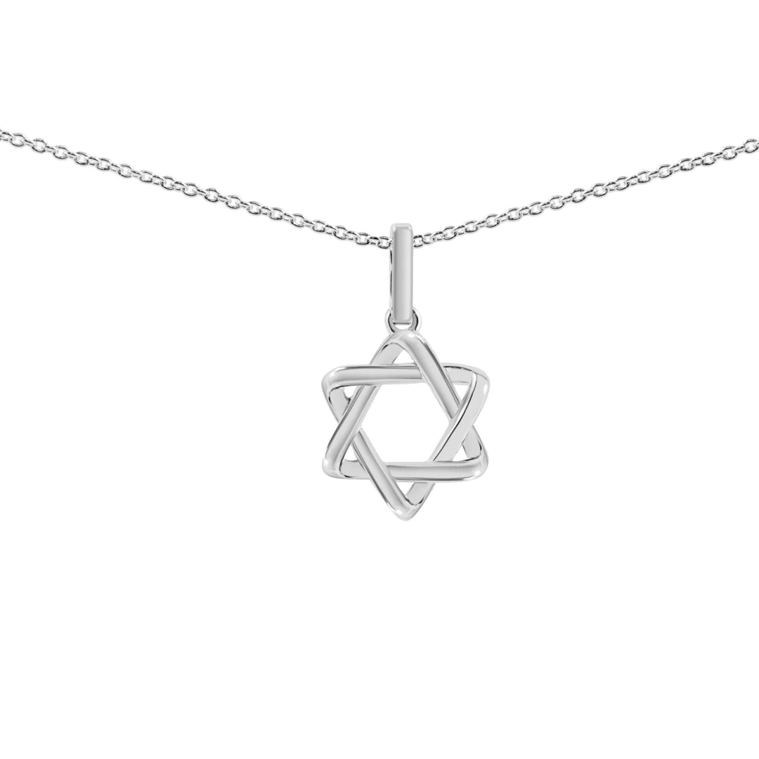 Petite Solid Gold Star of David