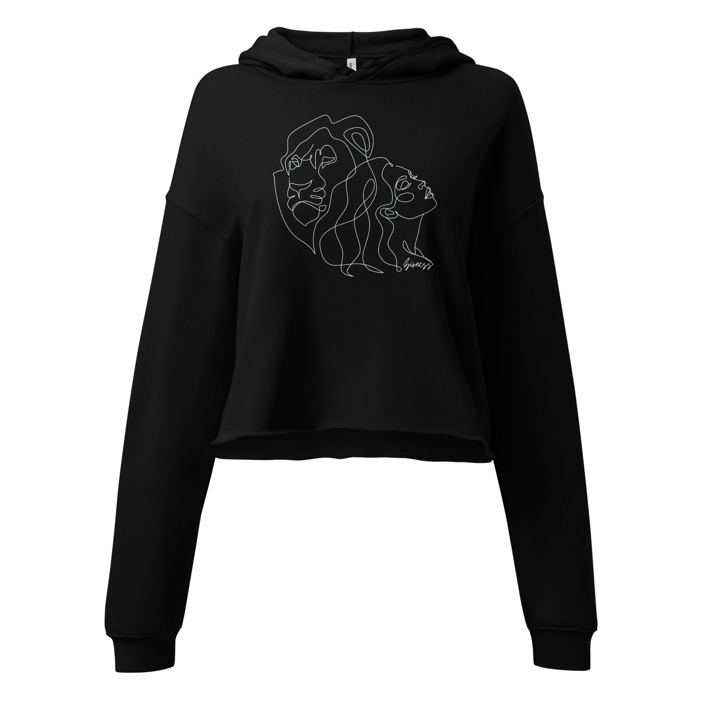 "Zioness" Women's Crop Top Hoodie