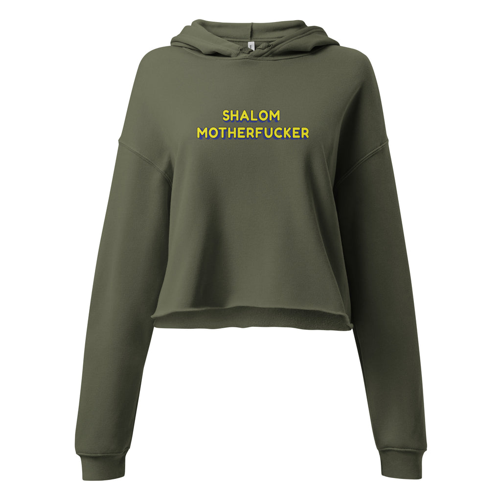 "Shalom Motherfucker" Women's Crop Hoodie