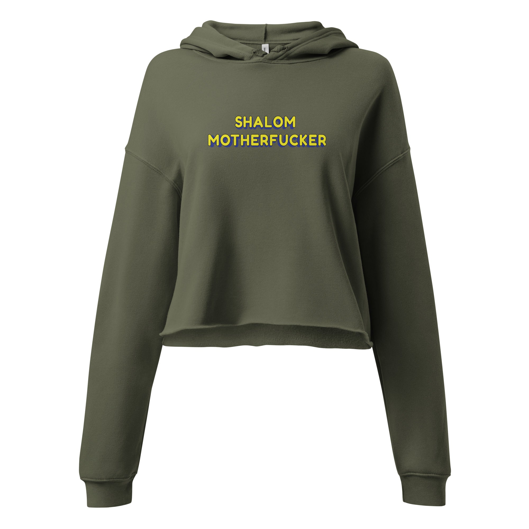 "Shalom Motherfucker" Women's Crop Hoodie