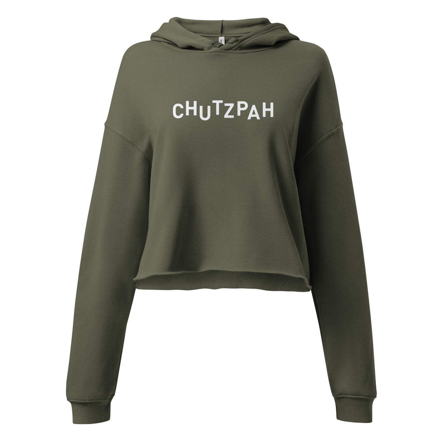 "CHUTZPAH" Women’s Crop Hoodie