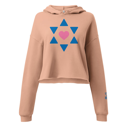 "All Heart" Women's Crop Top Hoodie