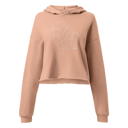 "Zioness" Women's Crop Top Hoodie