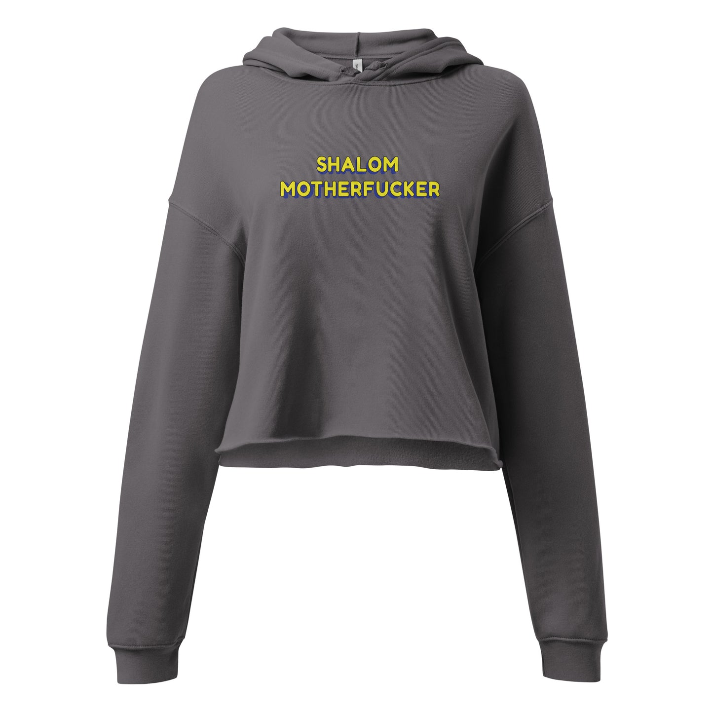 "Shalom Motherfucker" Women's Crop Top Hoodie