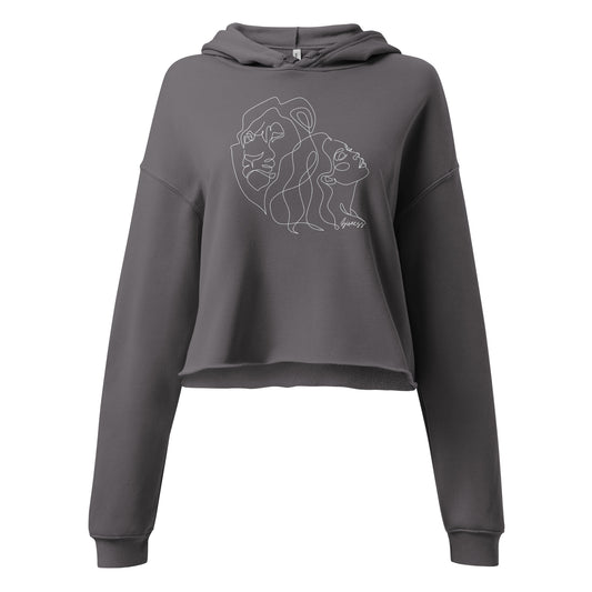 "Zioness" Women's Crop Top Hoodie