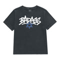 Badass Jewish women's T-shirt in washed black with Star of David graphic