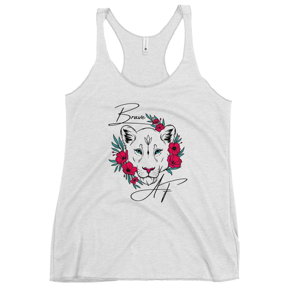 "Brave AF" Women's Racerback Tank