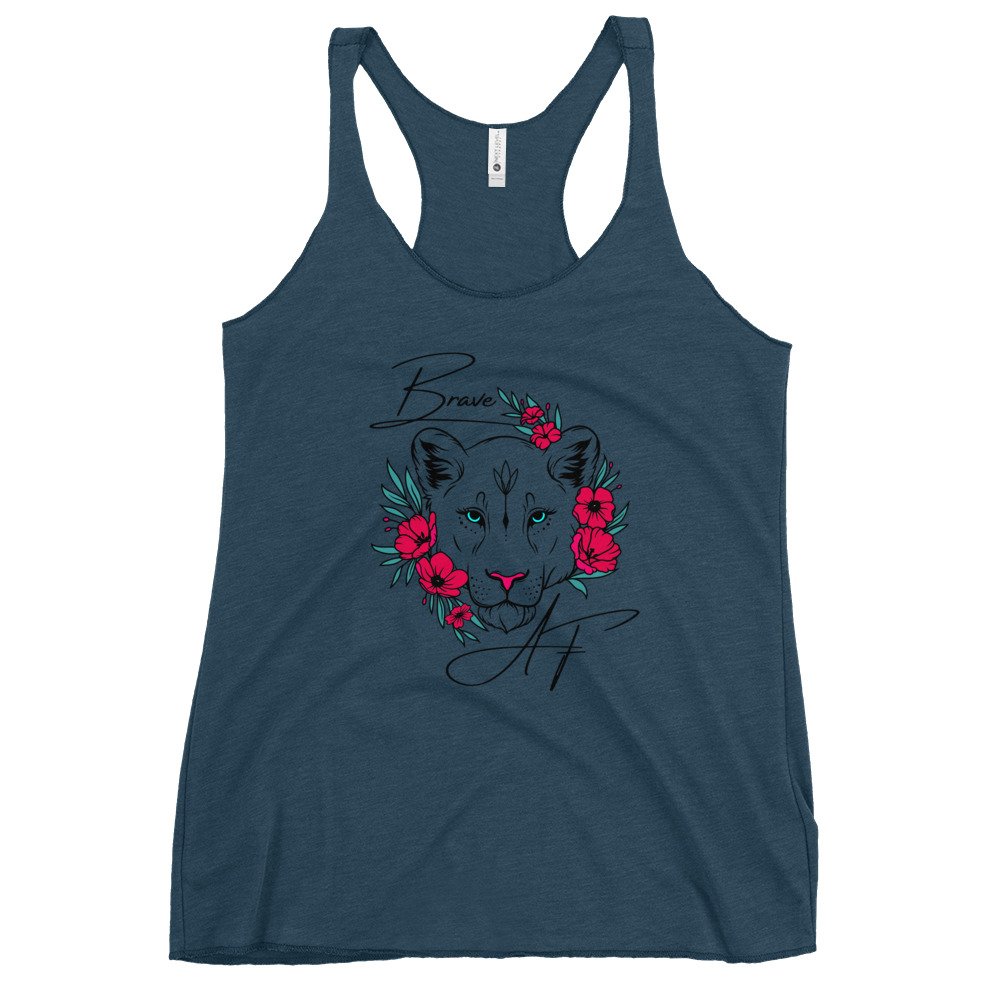 "Brave AF" Women's Racerback Tank