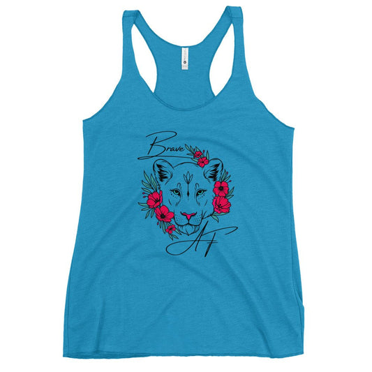 "Brave AF" Women's Racerback Tank