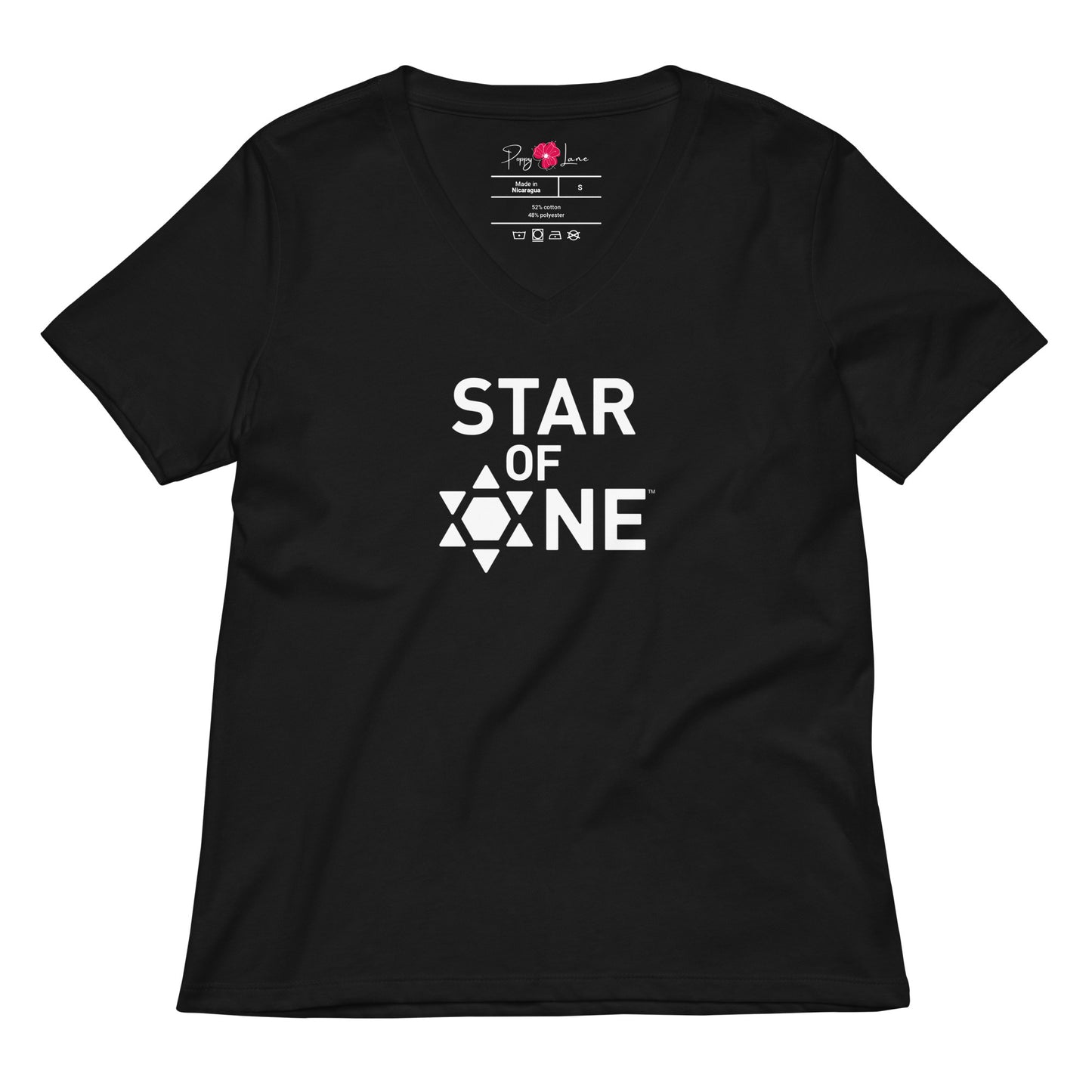 "Star of One" Women's Relaxed V-Neck T-Shirt