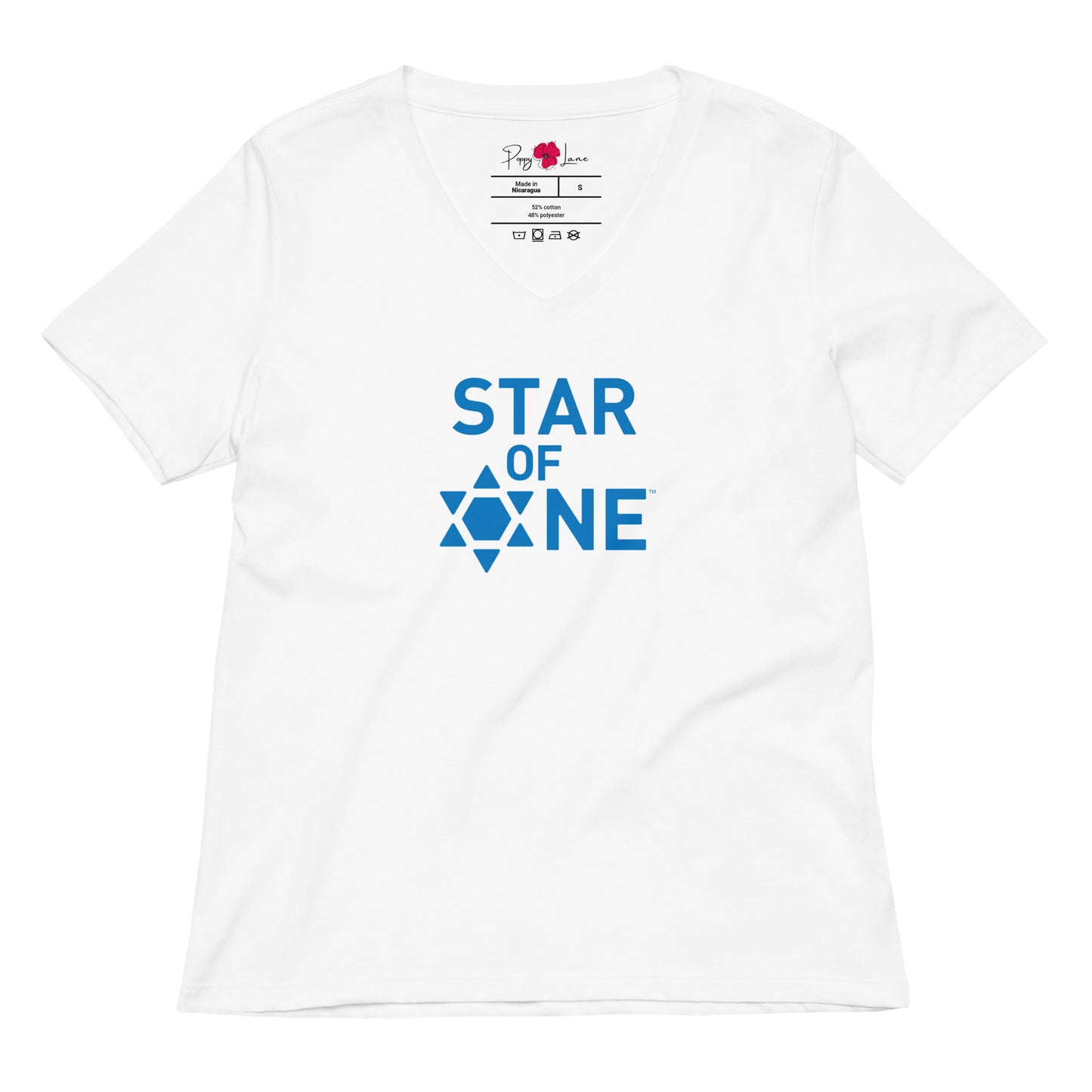 "Star of One" Women's Relaxed V-Neck T-Shirt