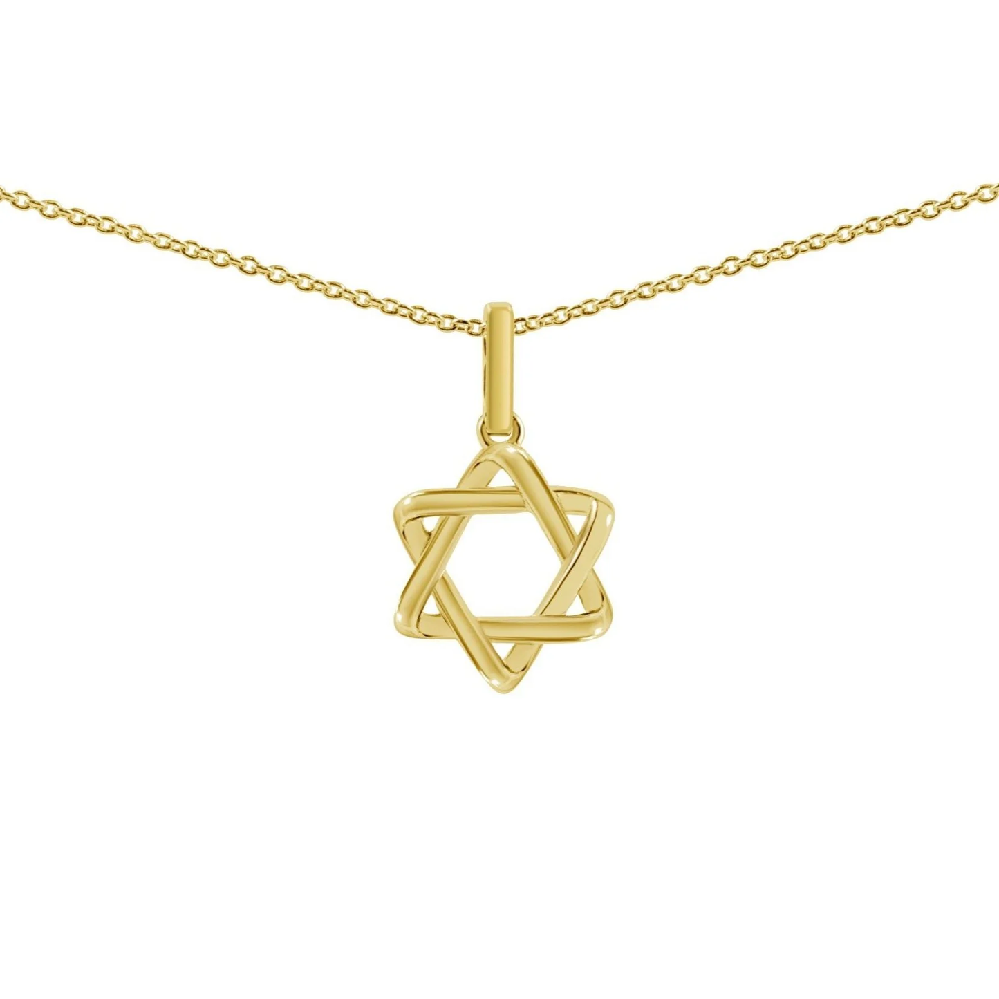 Petite Solid Gold Star of David