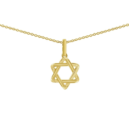 Petite Solid Gold Star of David